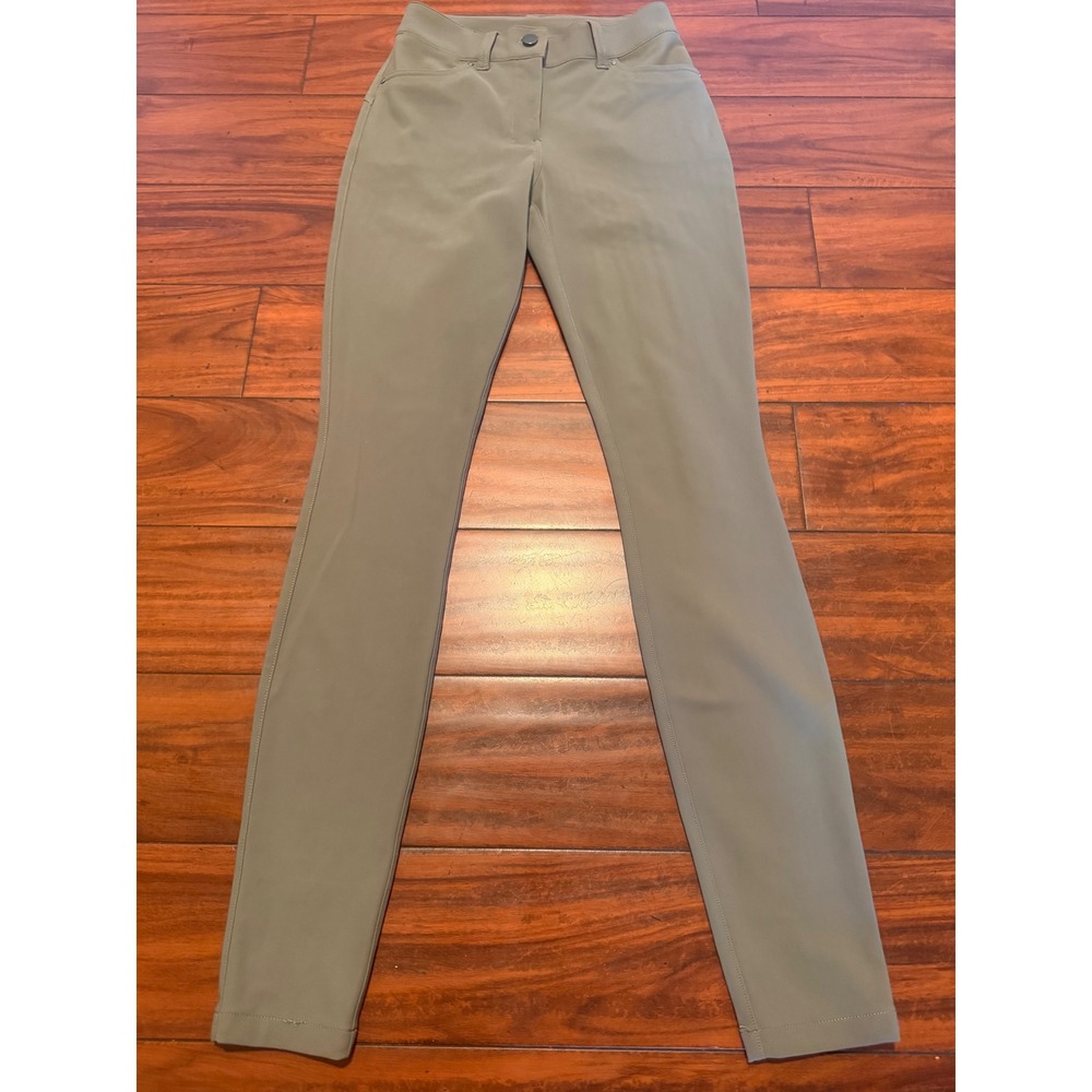 Lululemon City Sleek  Slim Fit‎ Pant Sage Green Size 24